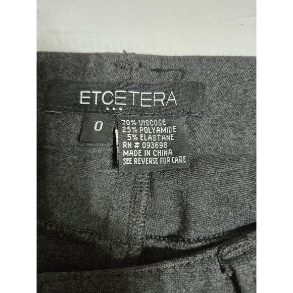Etcetera size 0 women's grey dress pants - Picture 6 of 10